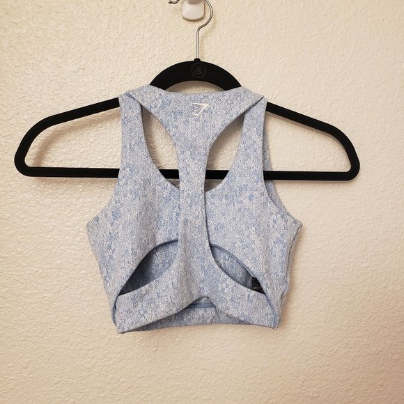 Gymshark Dry Light Blue Sports Bra and Leggings - Picture 3 of 6